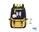 MOCHILA ESCOLAR BTS AMARILLO